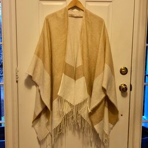 LOFT tan and cream wrap
